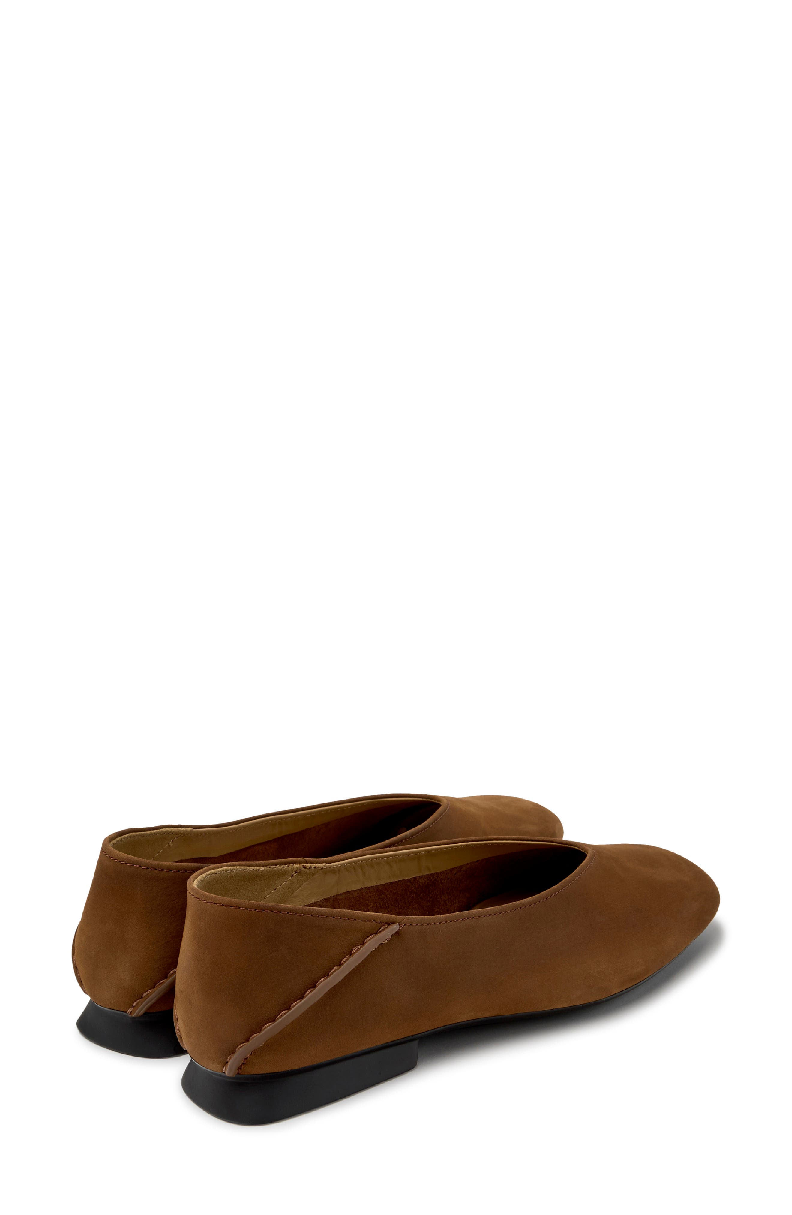 Casi Myra Ballerina Flat, Alternate, color, MEDIUM BROWN