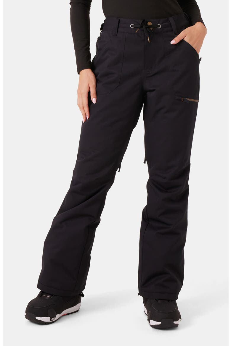 Nadia Insulated Waterproof Snow Pants, Main, color, BLACK