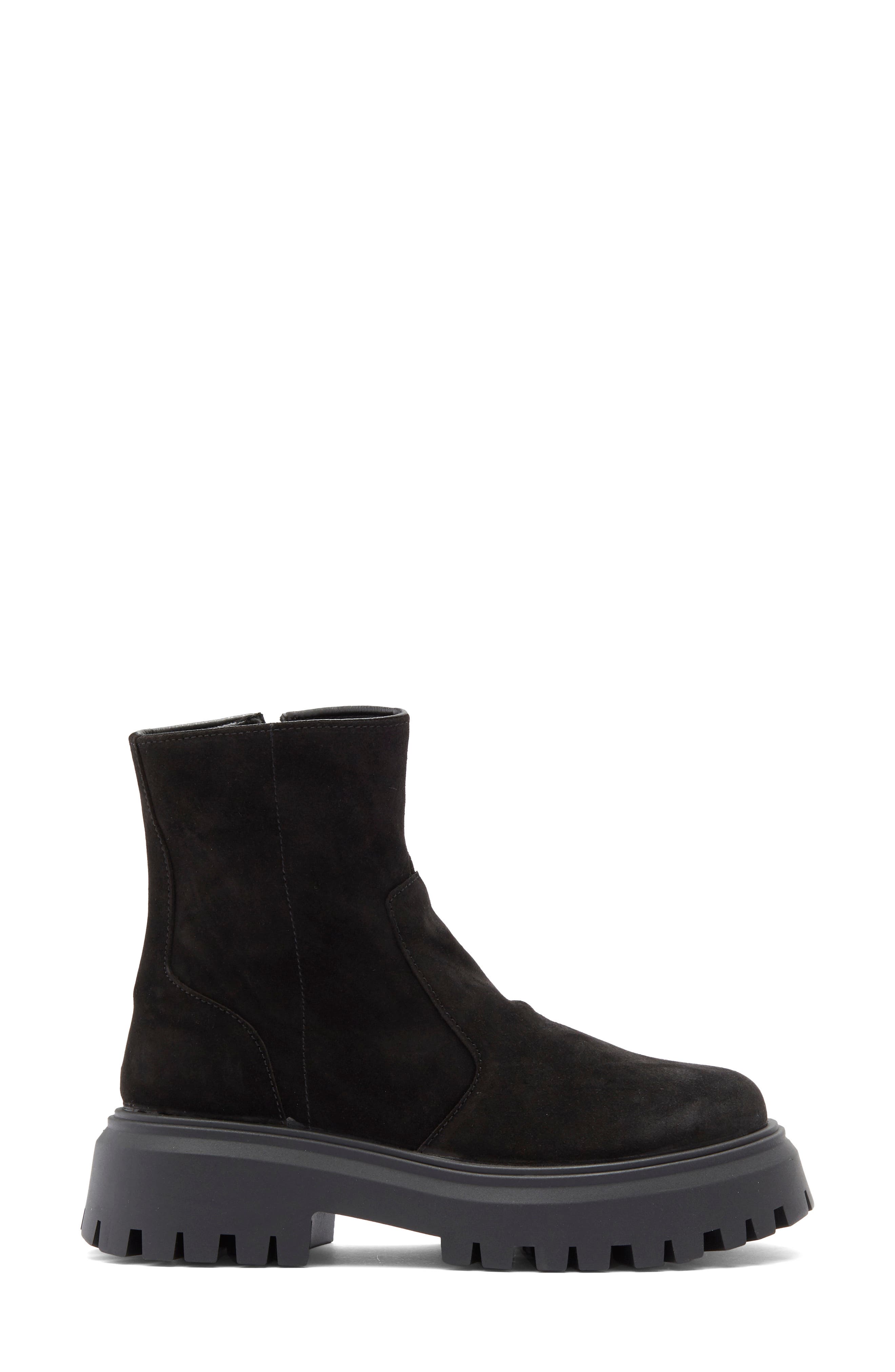 ASOS DESIGN Antigua Suede Sock Platform Boot, Alternate, color, 