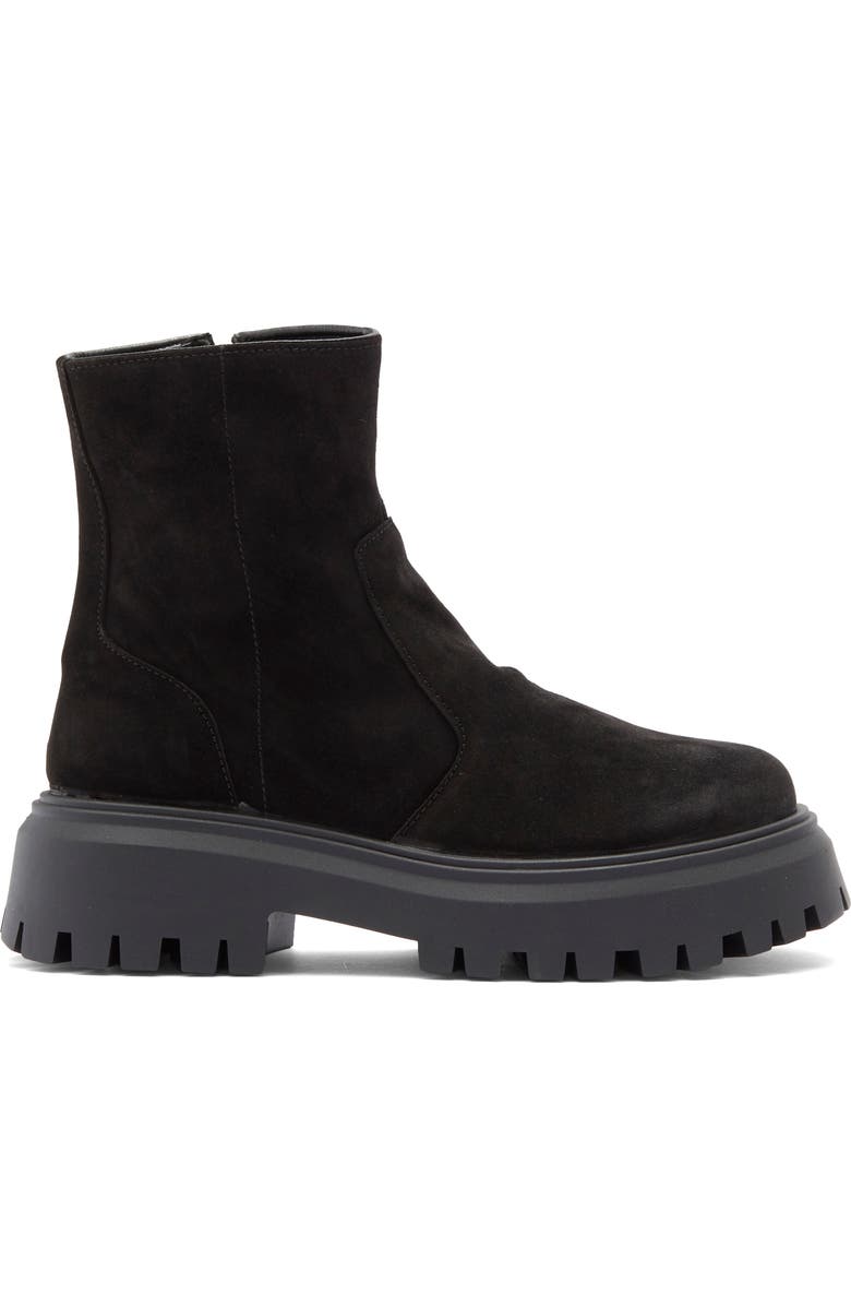 ASOS DESIGN Antigua Suede Sock Platform Boot, Alternate, color,