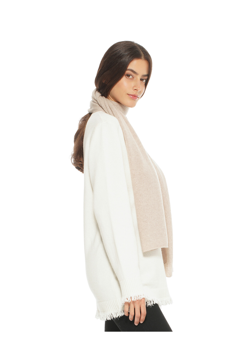 Essential Pure Cashmere Maxi Wide Scarf, Alternate, color, Beige