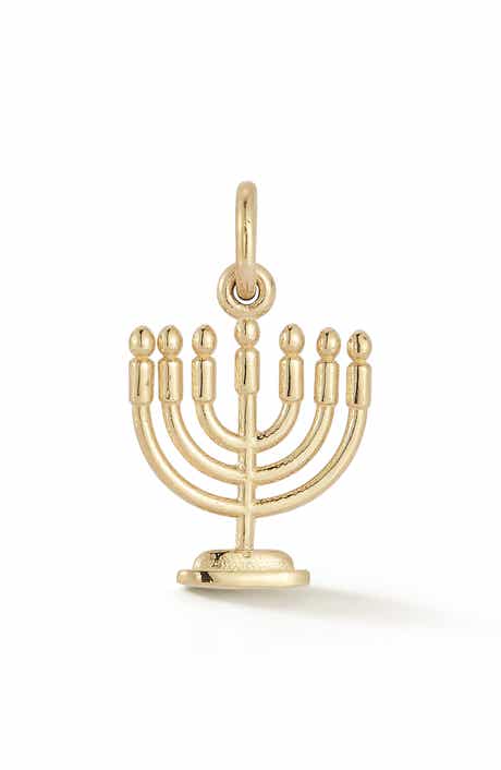 Ember Fine Jewelry 14K Gold Menorah Charm