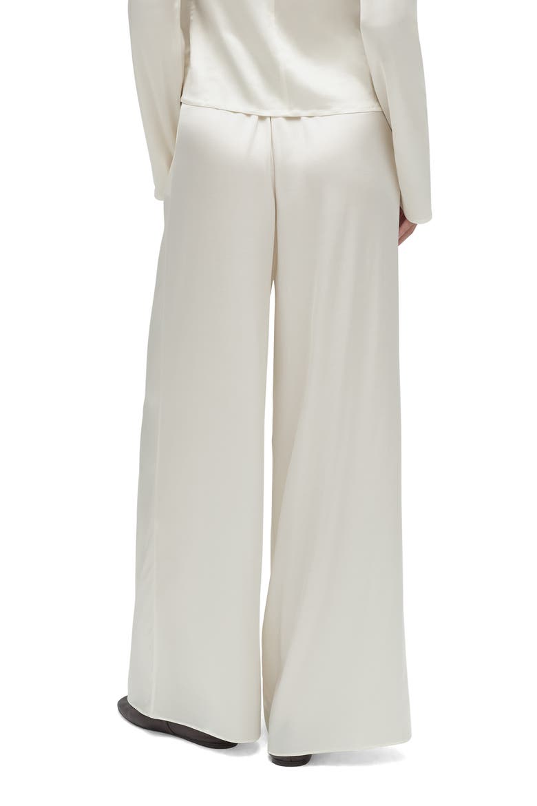 Tribeca Wide Leg Satin Pants, Alternate, color, IVORY