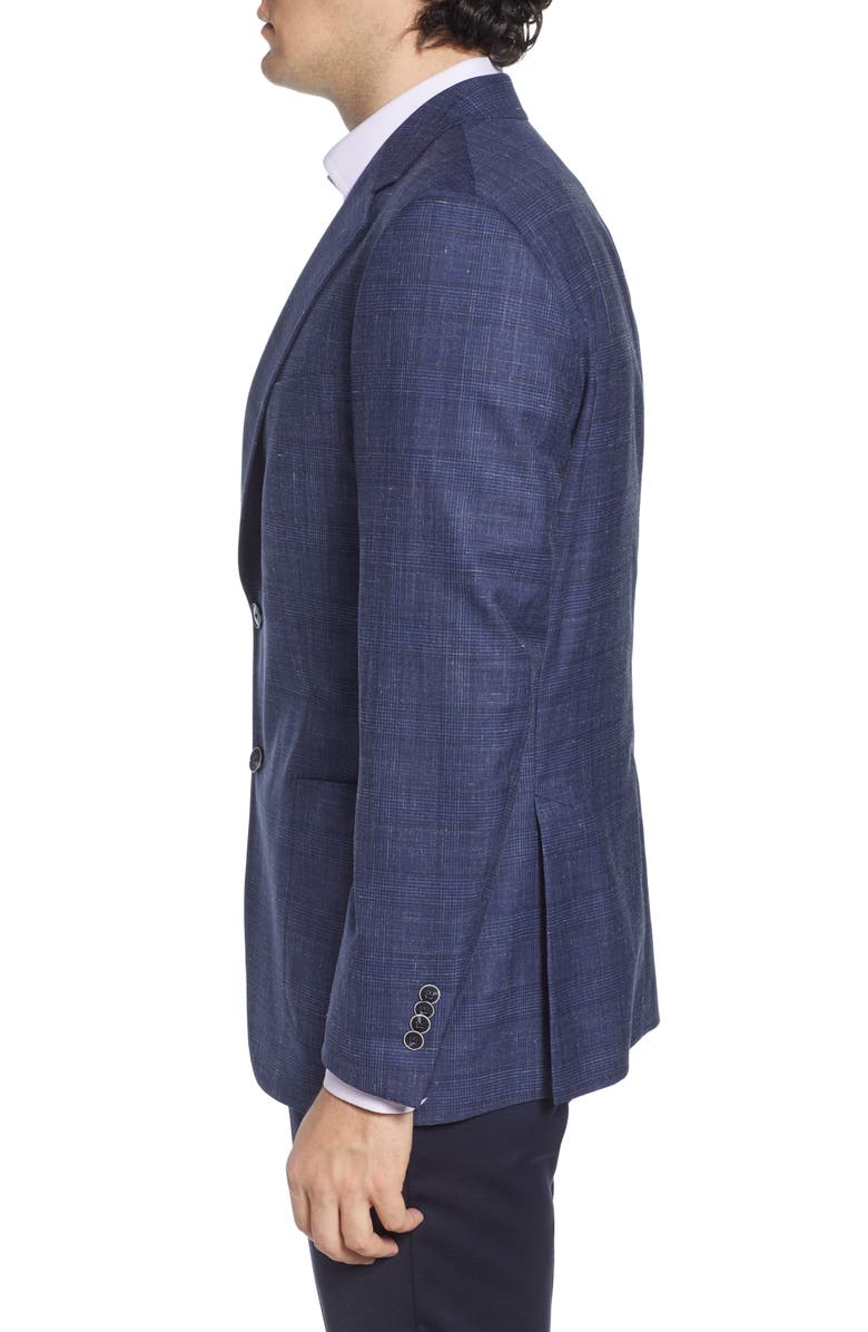 Peter Millar Classic Fit Plaid Wool Sport Coat, Alternate, color,