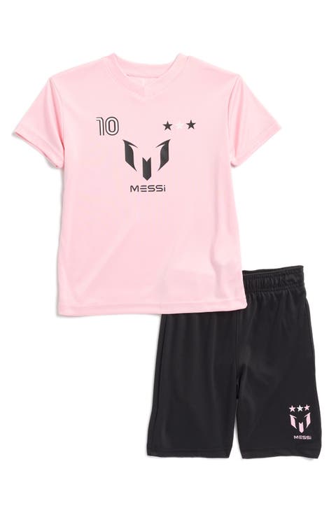 Kids' Short Sleeve Top & Mesh Shorts Set (Toddler)