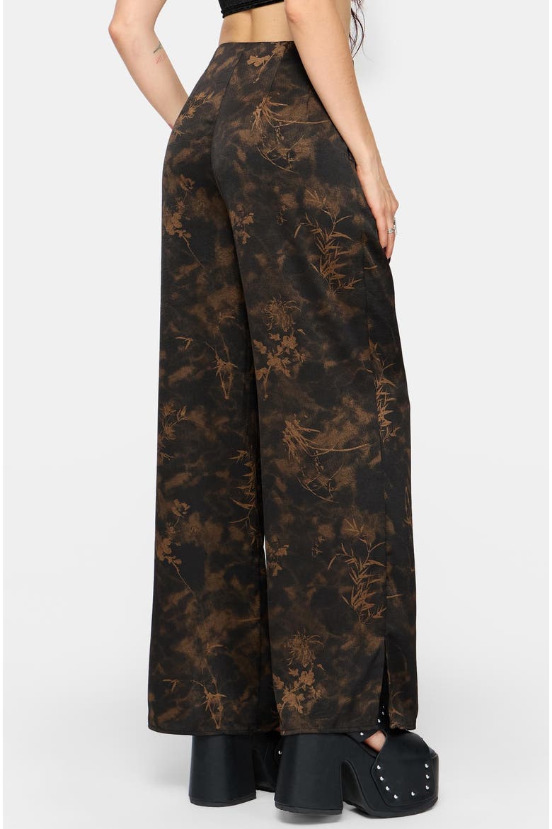 Gallo Wide Leg Split Trouser, Alternate, color, Black