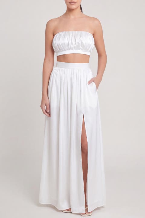Isabelle Cotton Silk Maxi Skirt