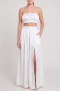 nuaje nuaje Isabelle Cotton Silk Maxi Skirt