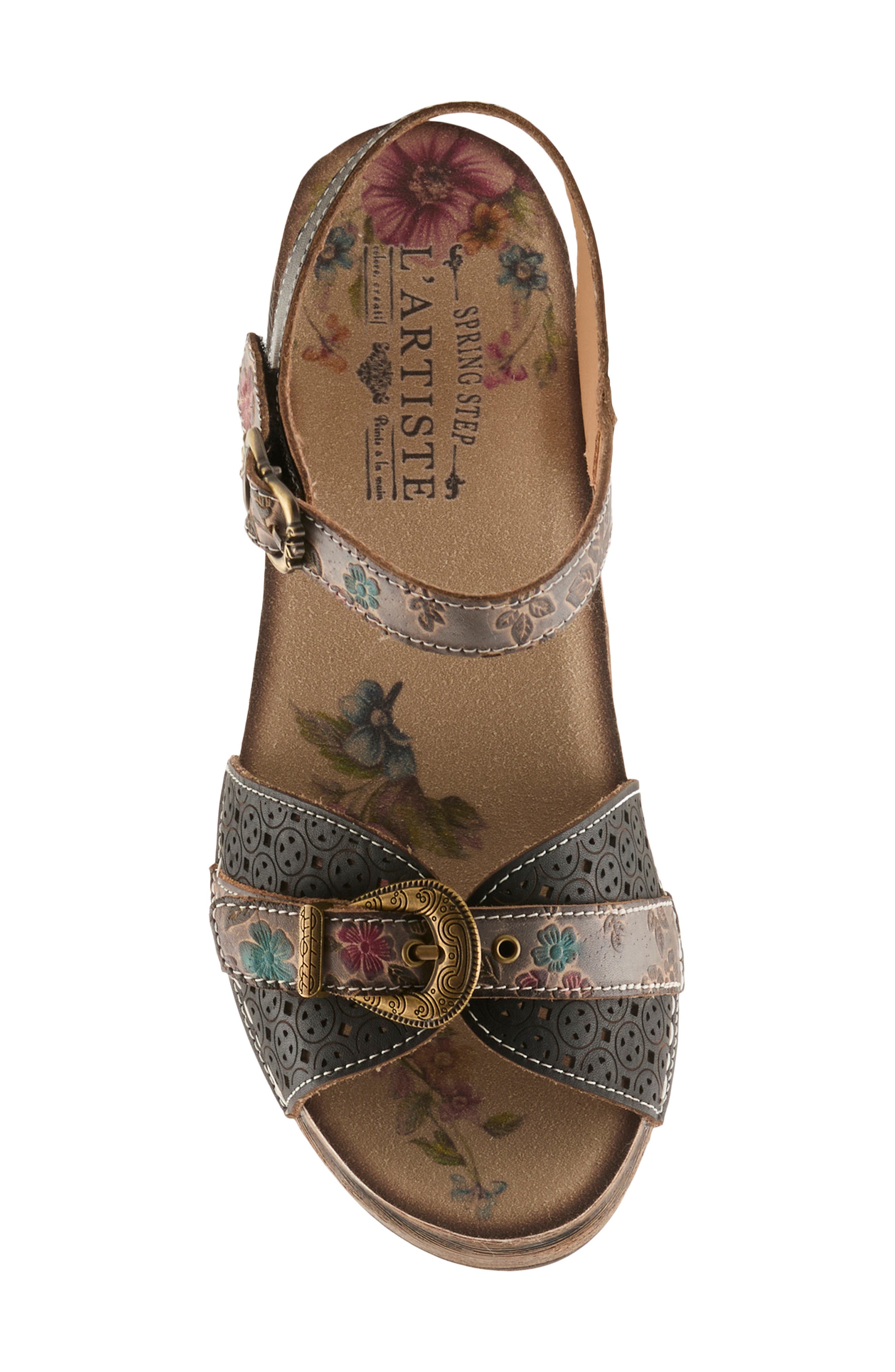 L'Artiste by Spring Step Upperbuck Ankle Strap Platform Sandal, Alternate, color, 