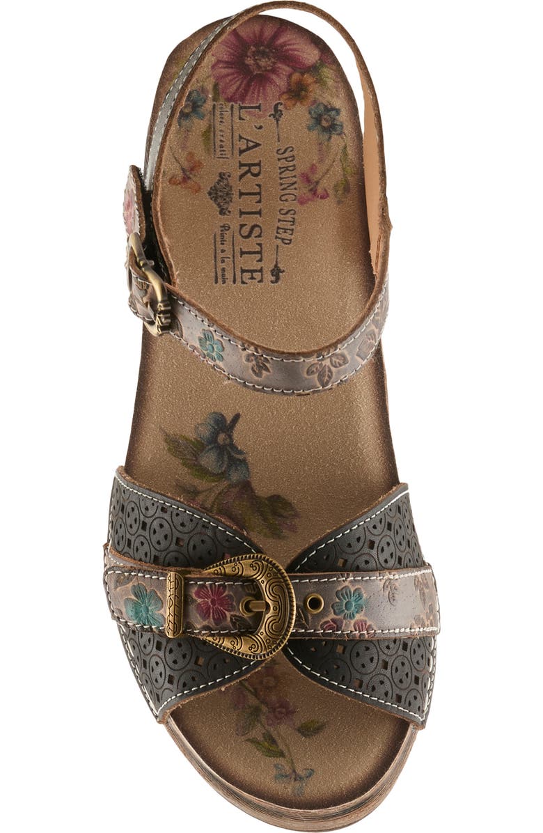 L'Artiste by Spring Step Upperbuck Ankle Strap Platform Sandal, Alternate, color,