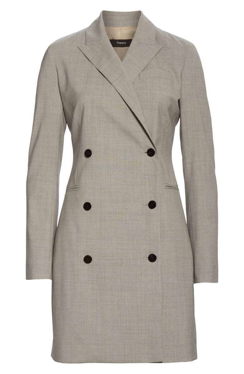 Theory Long Sleeve Blazer Dress, Alternate, color, 