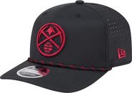 New Era Men's New Era Black Denver Nuggets Sport Rope Vented Stretch-Snap 9SEVENTY Hat