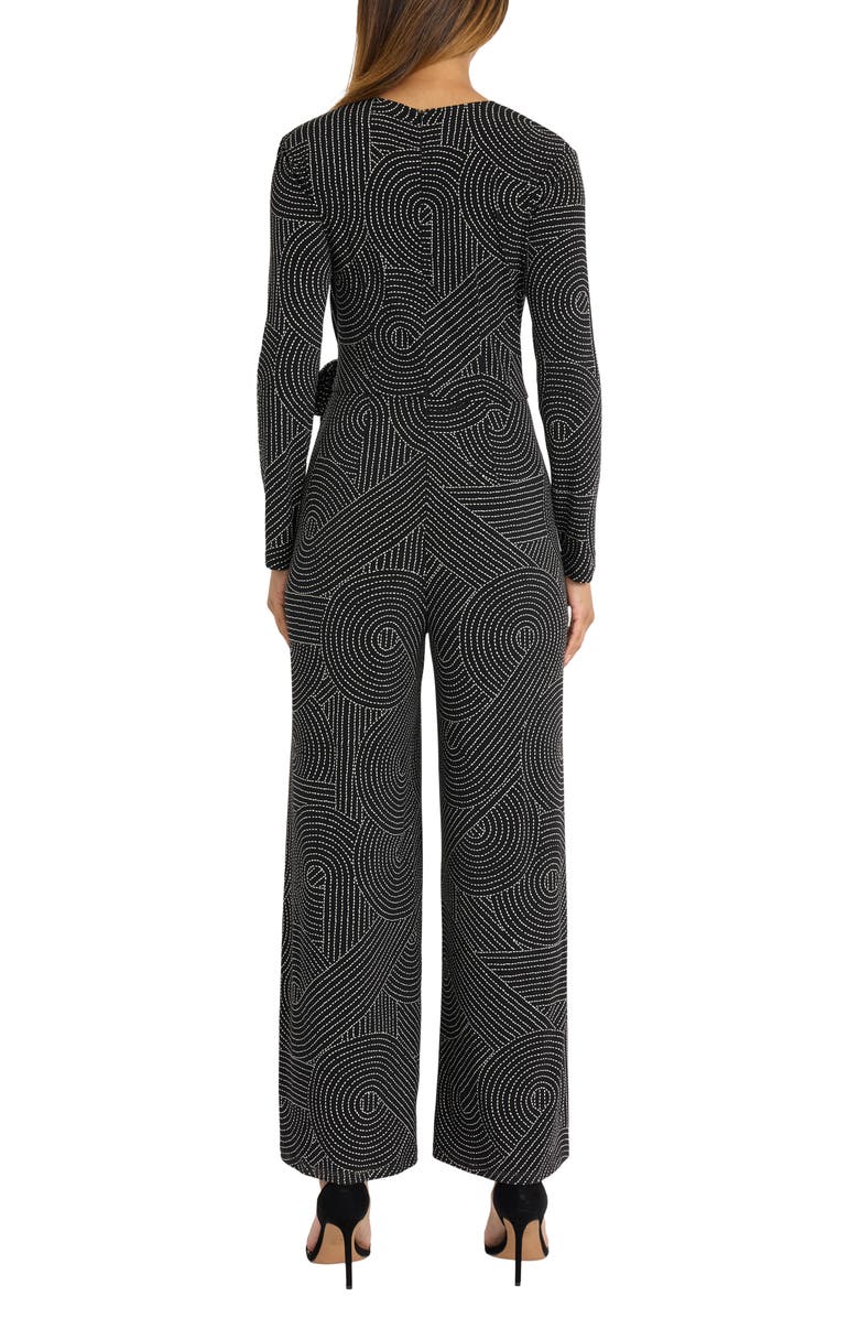Maggy London Long Sleeve Faux Wrap Jumpsuit, Alternate, color,
