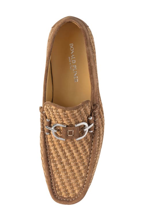 Donald Pliner Dacio Woven Bit Loafer In Natural