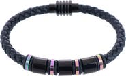 Trafalgar Subtle Color Magnetic Secure Clasp Leather Bracelet