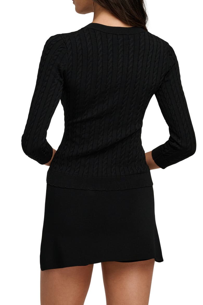The Keepsake Cardigan, Alternate, color, BLACK
