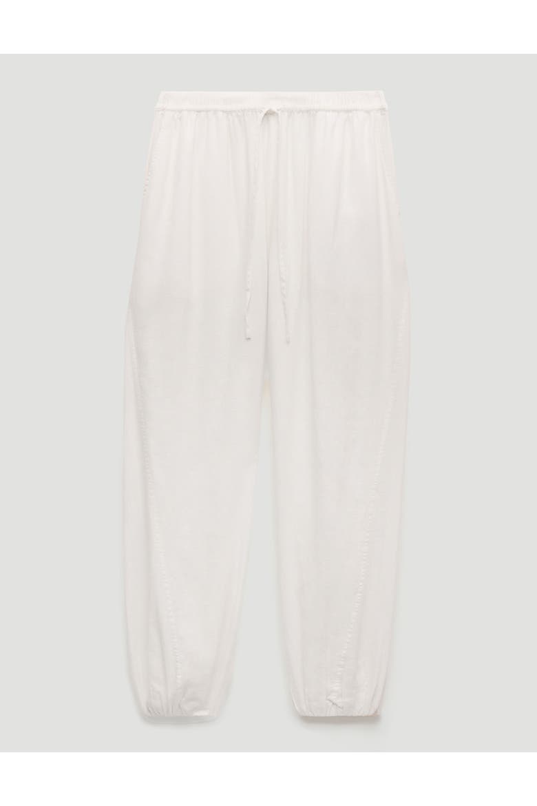 Tove Linen Balloon Beach Pants, Alternate, color, Pearl White