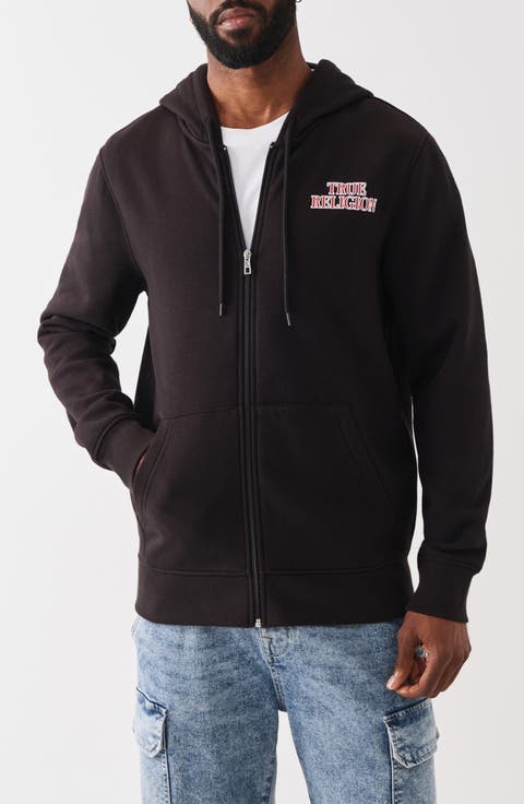 Filled All-over Print Zip Hoodie