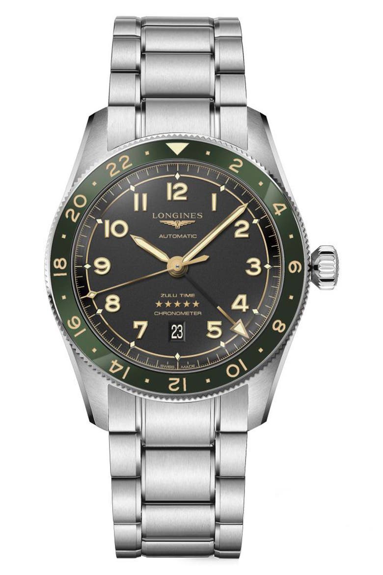 Spirit Zulu Bracelet Watch, 42mm, Main, color, GREEN