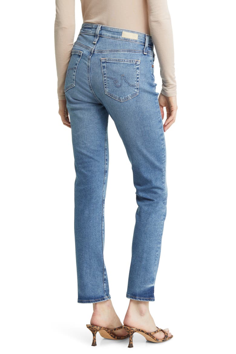 Mari High Waist Slim Straight Leg Jeans, Alternate, color, RESORT