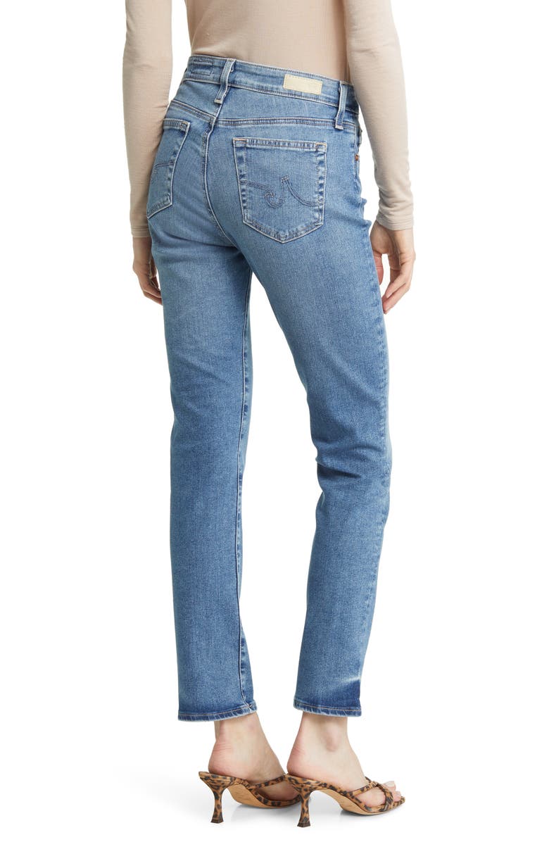 AG Mari High Waist Slim Straight Leg Jeans, Alternate, color, Resort