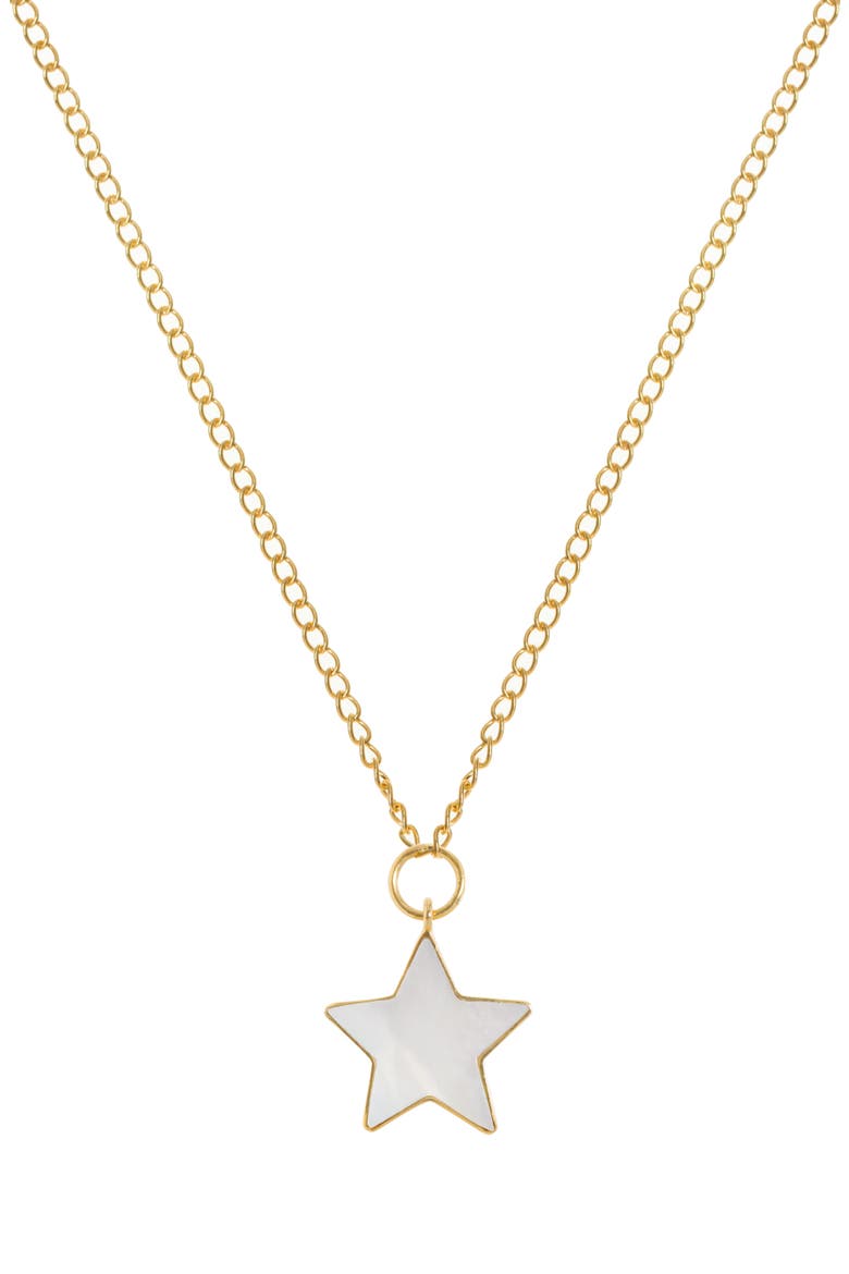 Star Pendant 22ct Gold Vermeil Necklace, Main, color, Star