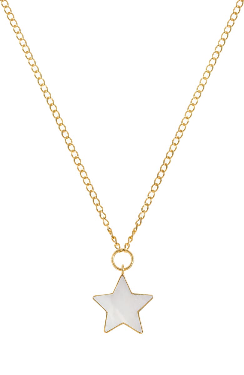 Freya Rose Star Pendant 22ct Gold Vermeil Necklace, Main, color, Star