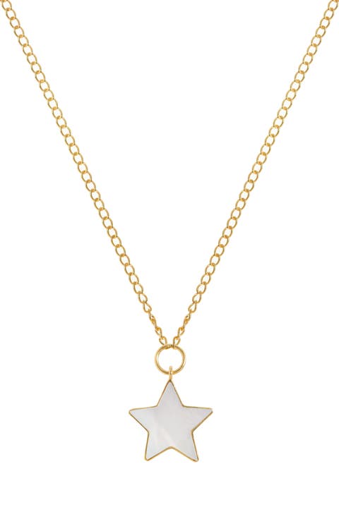 Star Pendant 22ct Gold Vermeil Necklace