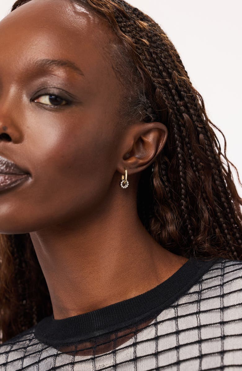 Ana Luisa Solid Yellow Gold - White Gold Galaxy Hoop Set, Alternate, color, Gold