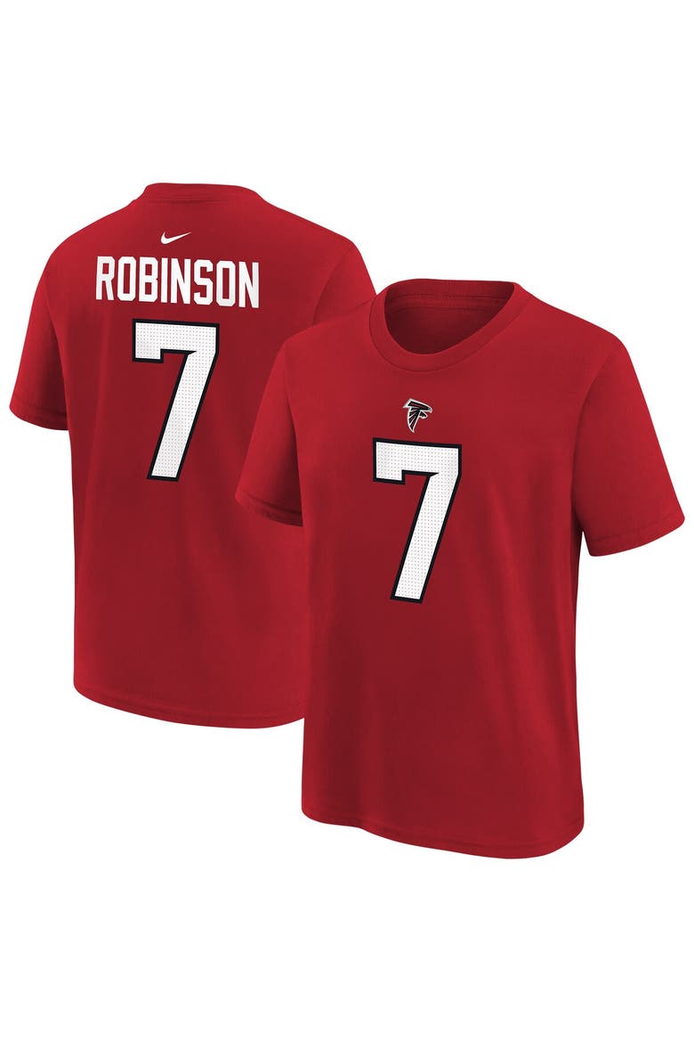 Youth Nike Bijan Robinson Red Atlanta Falcons Name & Number T-Shirt, Main, color, Red
