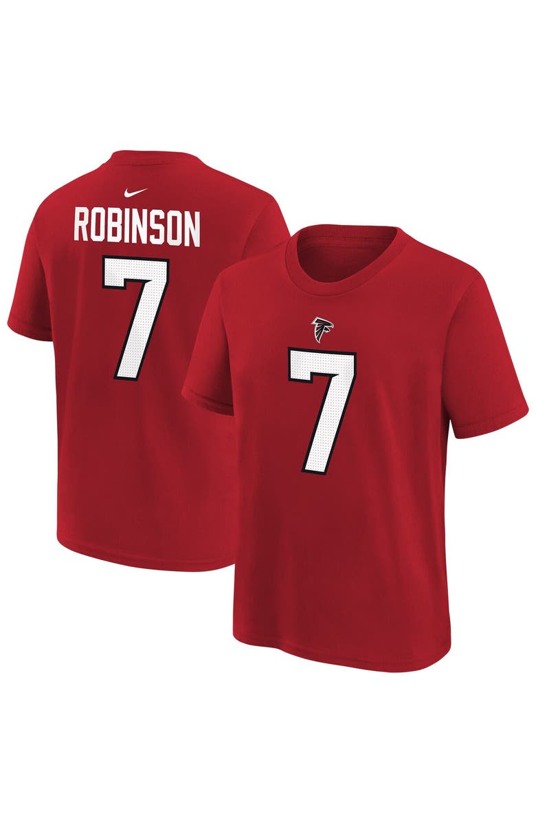Nike Youth Nike Bijan Robinson Red Atlanta Falcons Name & Number T-Shirt, Main, color, Red