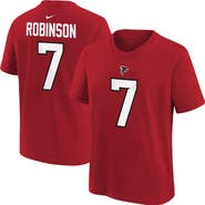 Nike Youth Nike Bijan Robinson Red Atlanta Falcons Name & Number T-Shirt