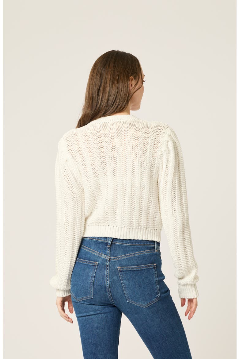 Jade Cardigan, Alternate, color, White