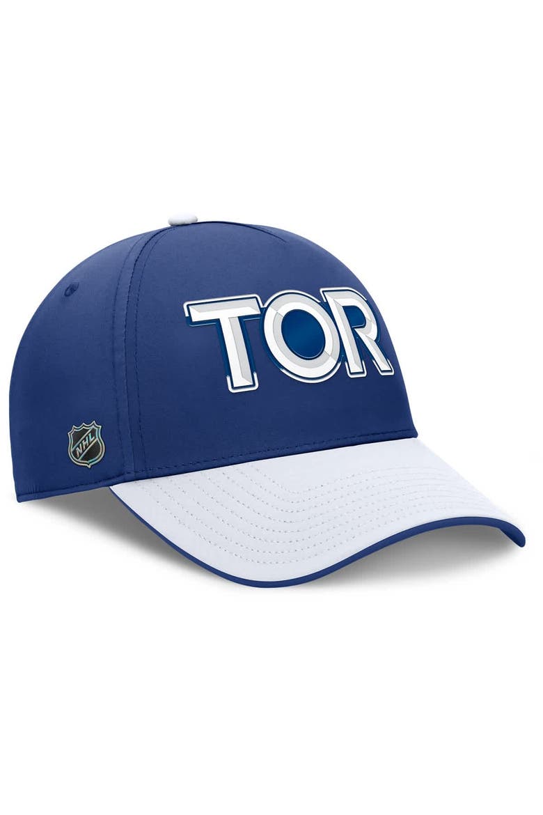 Men's Fanatics Blue/White Toronto Maple Leafs Authentic Pro Rink Team Code Flex Hat, Alternate, color, Blue