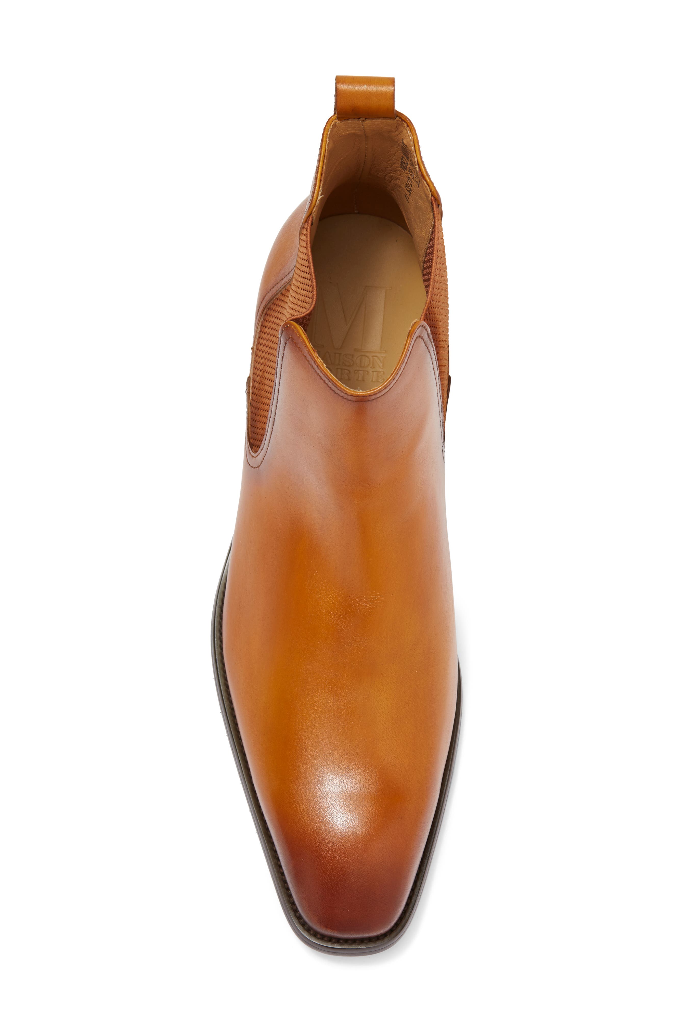 Perseus Plain Toe Chelsea Boot, Alternate, color, COGNAC