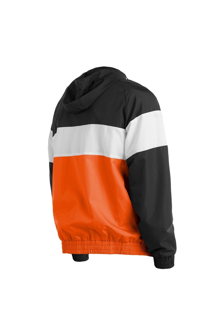 Men's New Era Orange San Francisco Giants Raglan Quarter-Zip Hoodie, Alternate, color, Orange