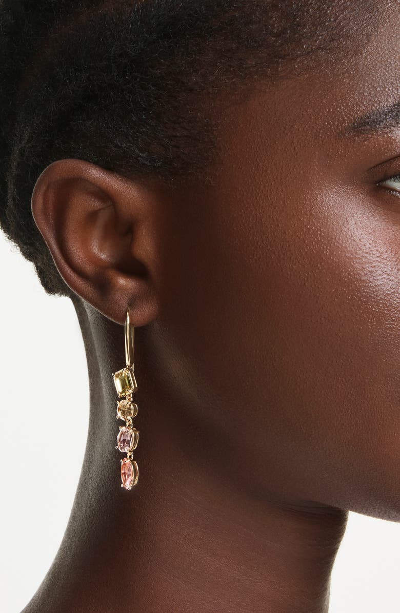 Swarovski Gema Mismatched Drop Earrings, Alternate, color, 