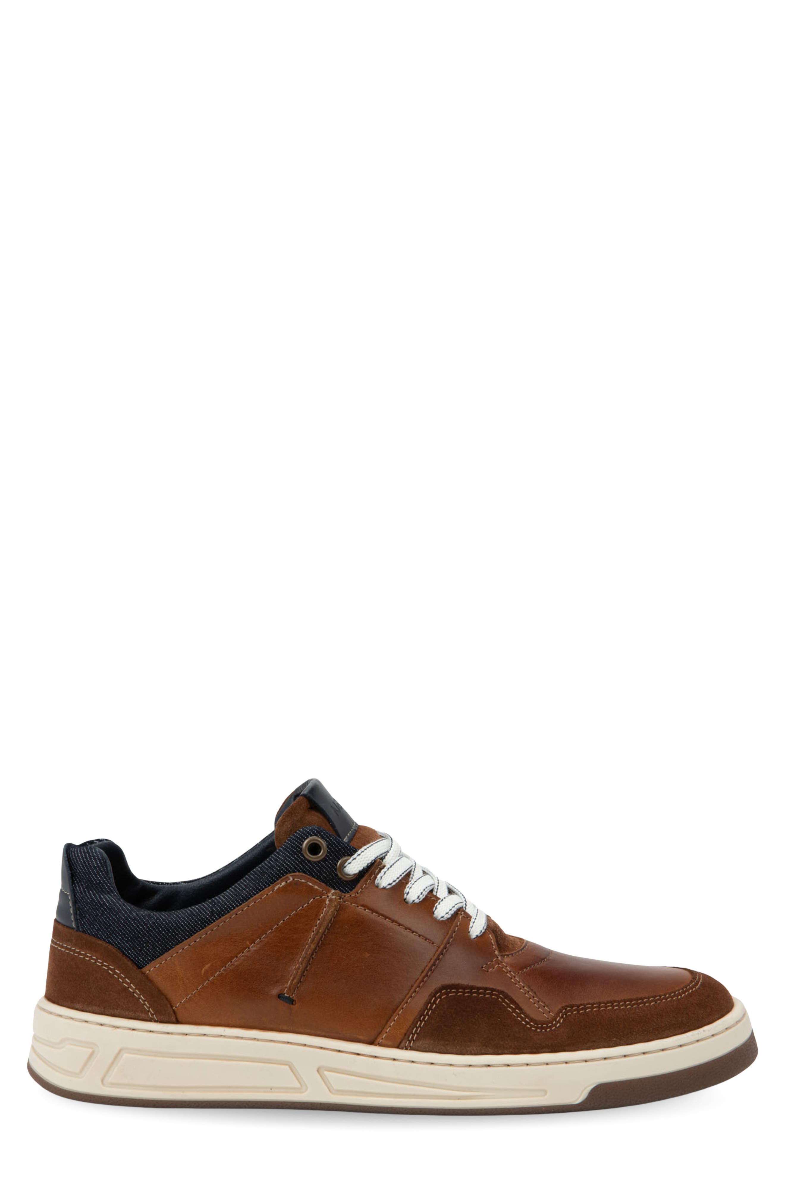 Speed Sneaker, Alternate, color, BROWN NAVY LEATHER COMBO