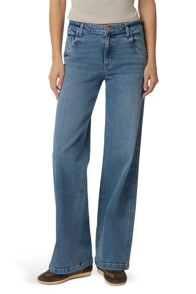 The Jean High Waist Wide Leg Jeans, Main, color, CHILL