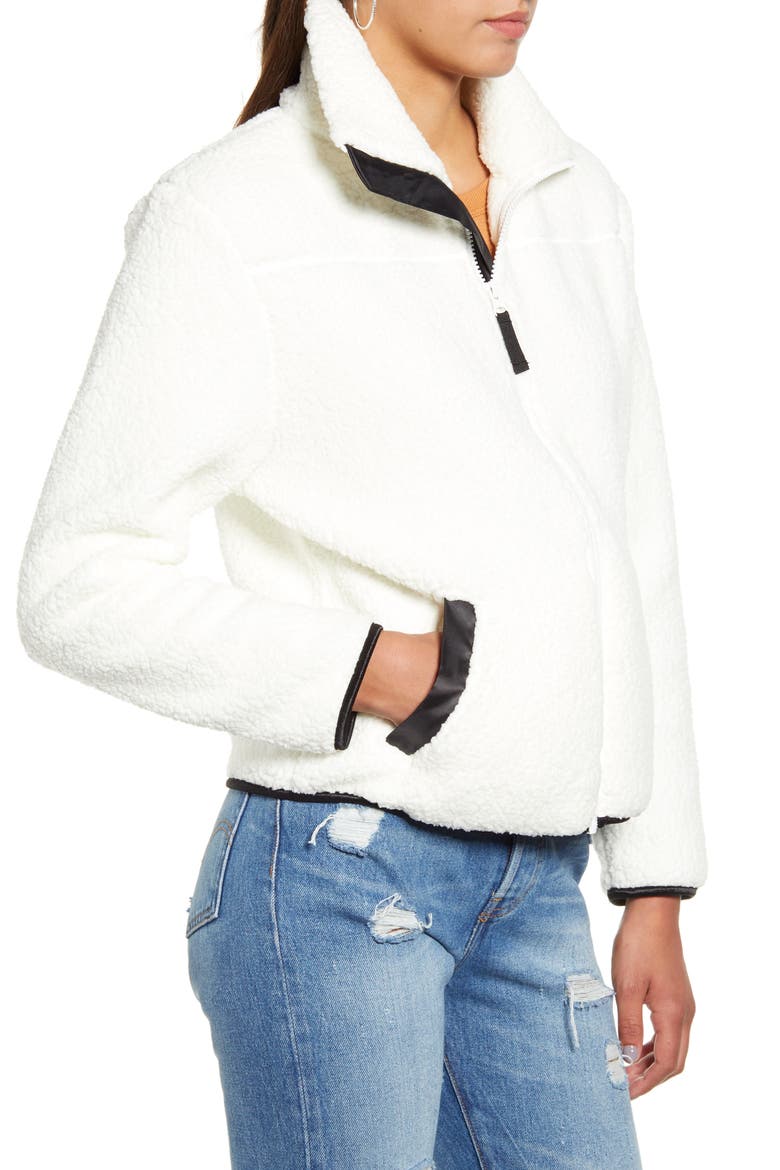 Fleece Jacket, Alternate, color, IVORY