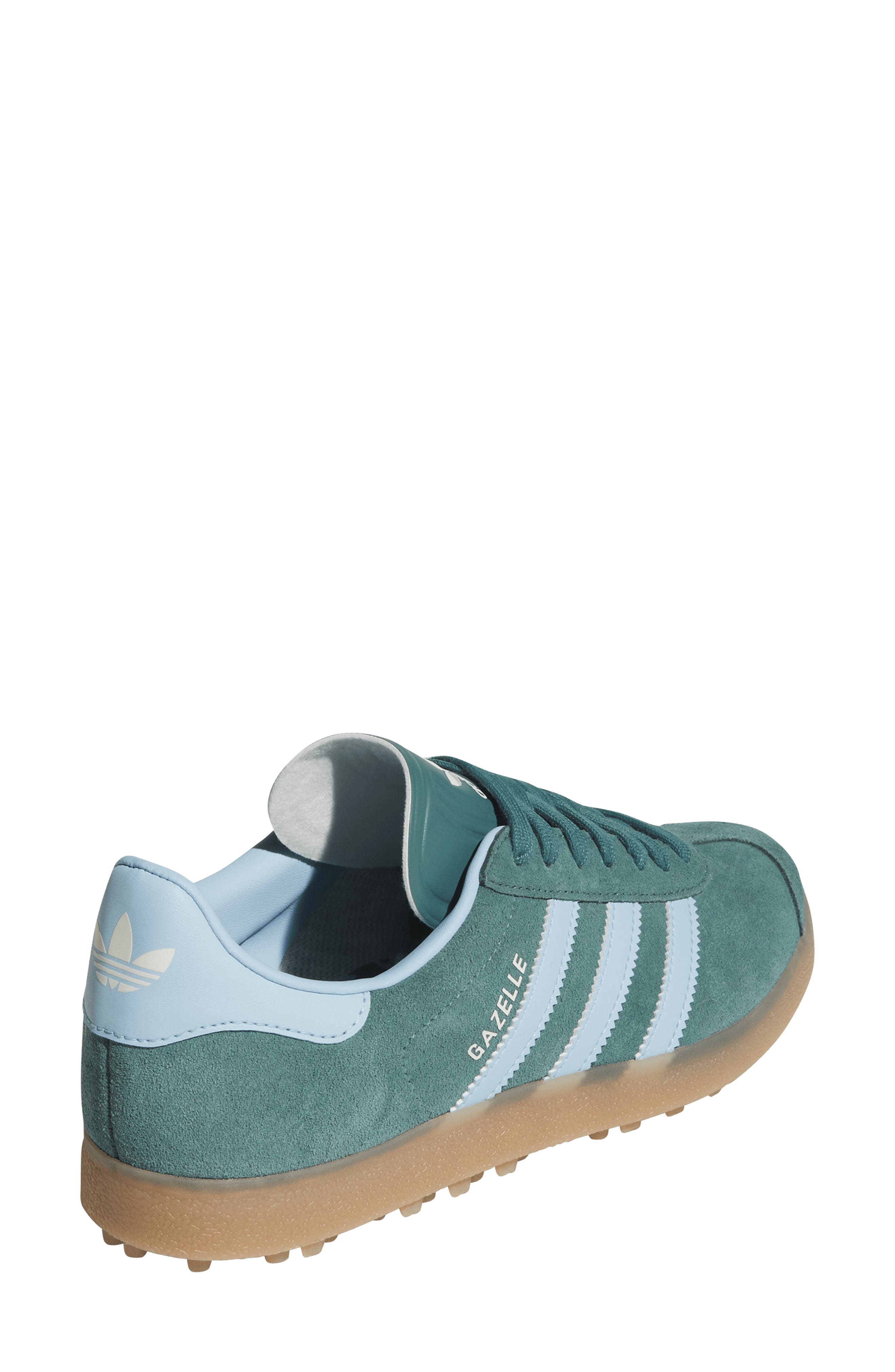 adidas Gazelle Golf Sneaker, Alternate, color, Pretea/ Clesky/ Gum4