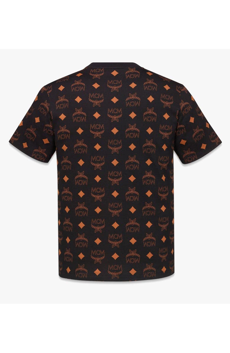MCM Maxi Monogram Print T-Shirt in Organic Cotton, Alternate, color,