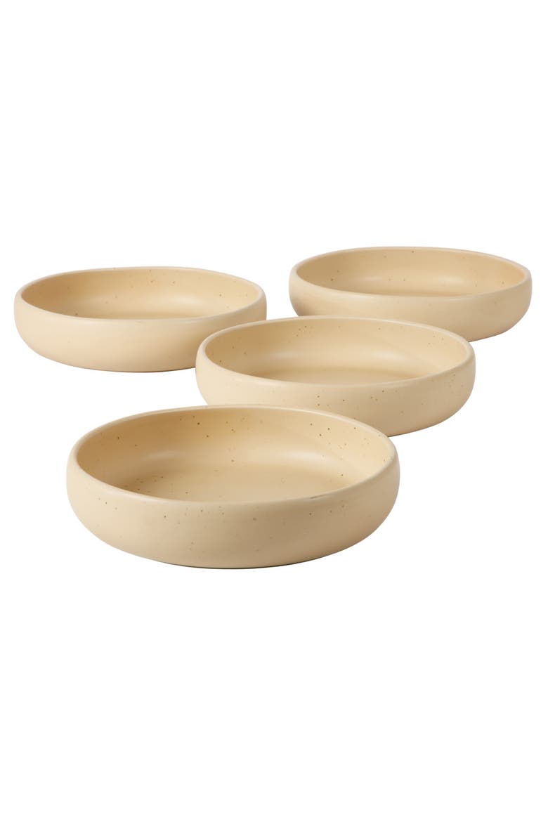 Corsica Clay 4 Piece Meal, Dinner, Pasta Bowl Set, Alternate, color, Cappuccino Cream