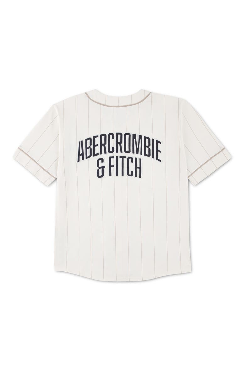 Kids' Baseball Piping Button-Up Shirt, Alternate, color, JET STREAM