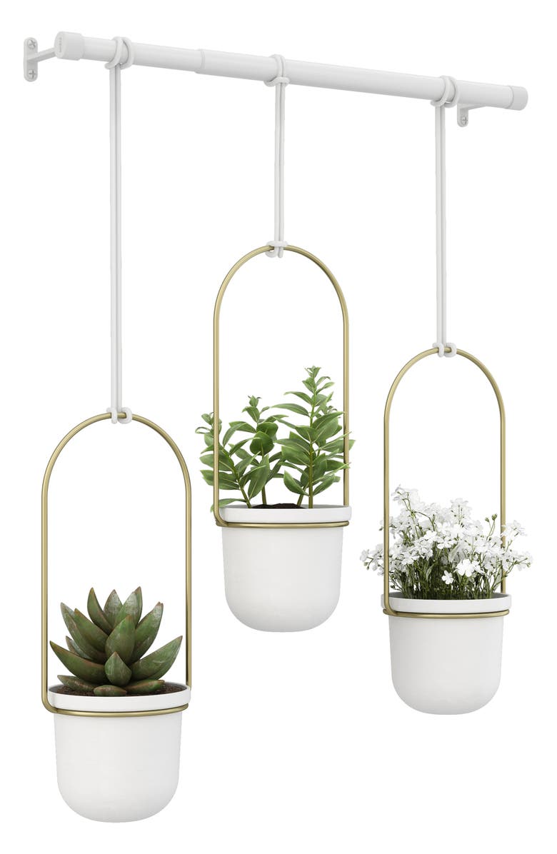 Umbra Triflora Hanging Planter, Alternate, color, 