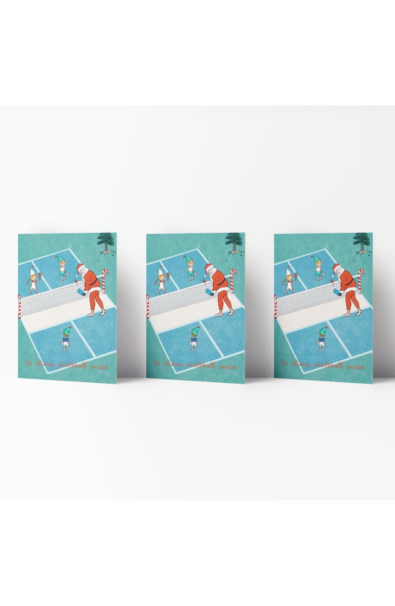 Ramus & Co Holiday Winter Greeting Cards "It's Always Pickleball Season", Main, color, Multi-Pack