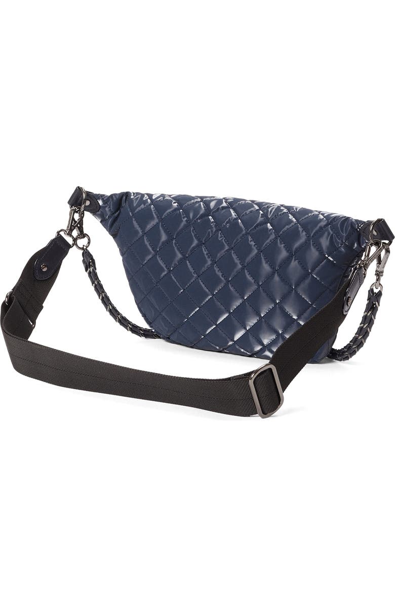 MZ Wallace Crosby Quilted Nylon Convertible Sling Bag, Alternate, color, Ink Liquid