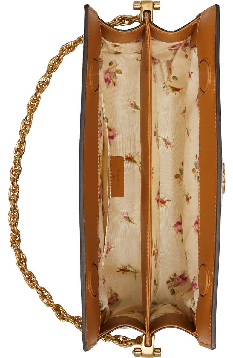 Gucci Genuine Snakeskin & Straw Shoulder Bag, Alternate, color,