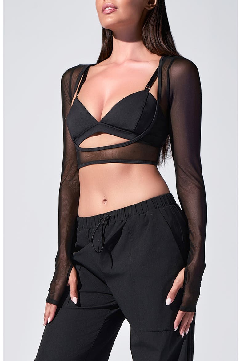 Clear Bolero, Main, color, BLACK