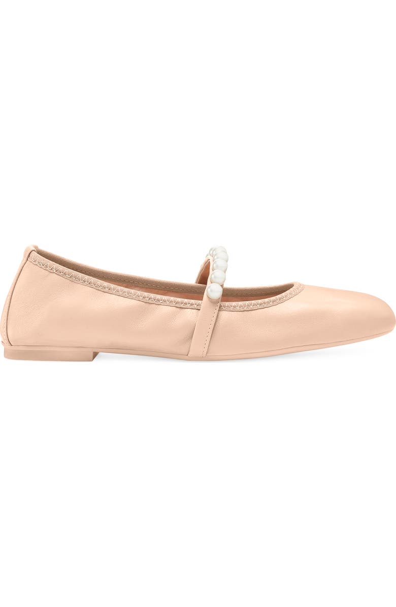 Stuart Weitzman Goldie Ballet Flat, Alternate, color, Poudre Lacquered Nappa